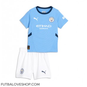 Dres Manchester City Erling Haaland #9 Domáci pre deti 2024-25 Krátky Rukáv (+ trenírky)